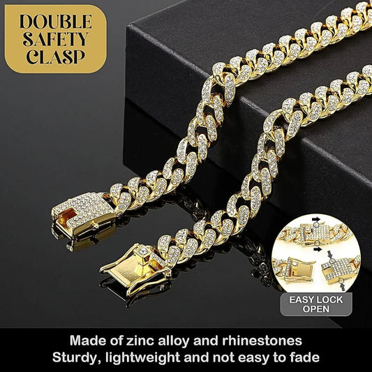 Luxury Metal Dog Chain Collar