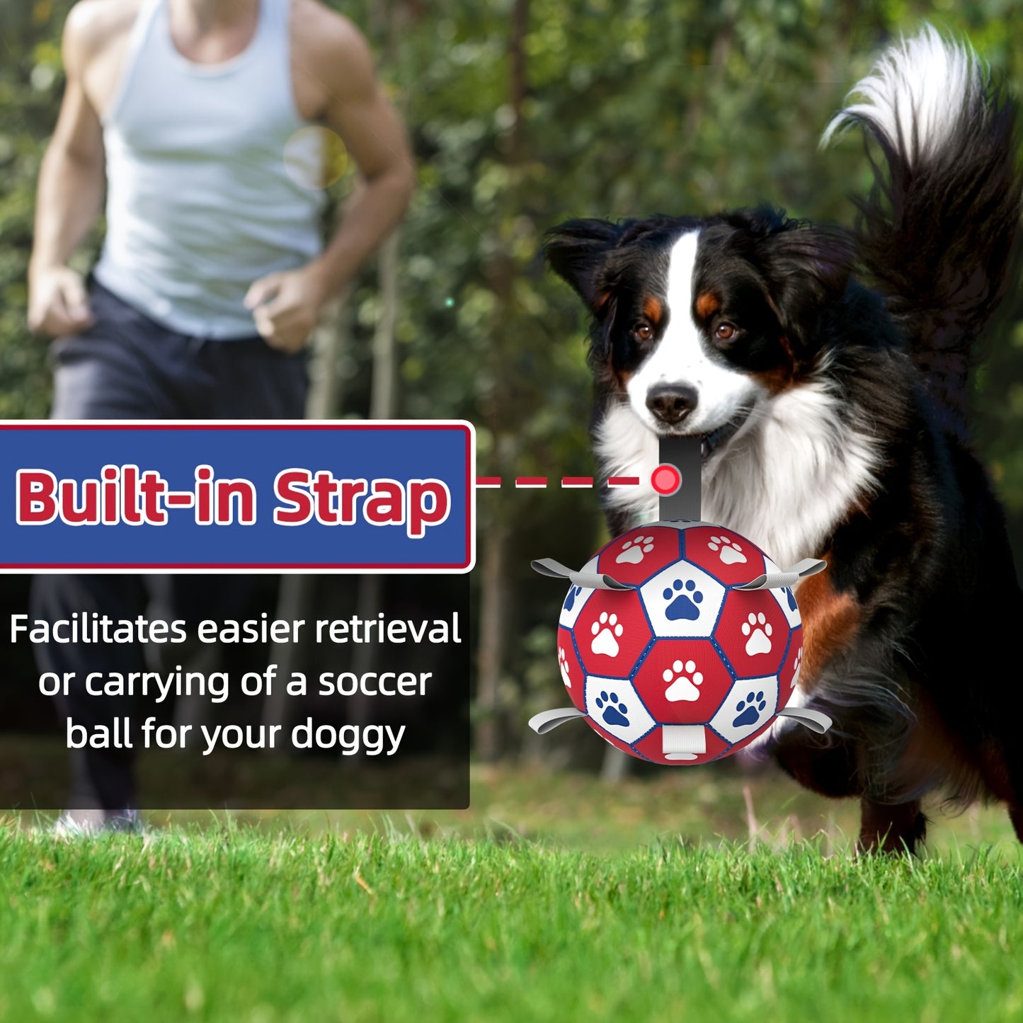 Interactive Dog Soccer Ball(Red)