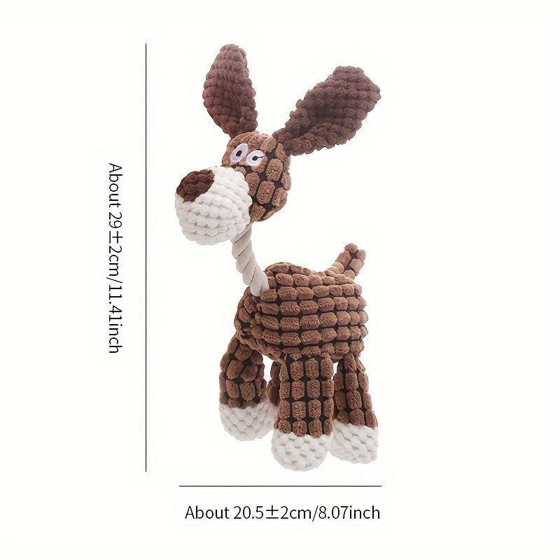 Plush Donkey Dog Toy