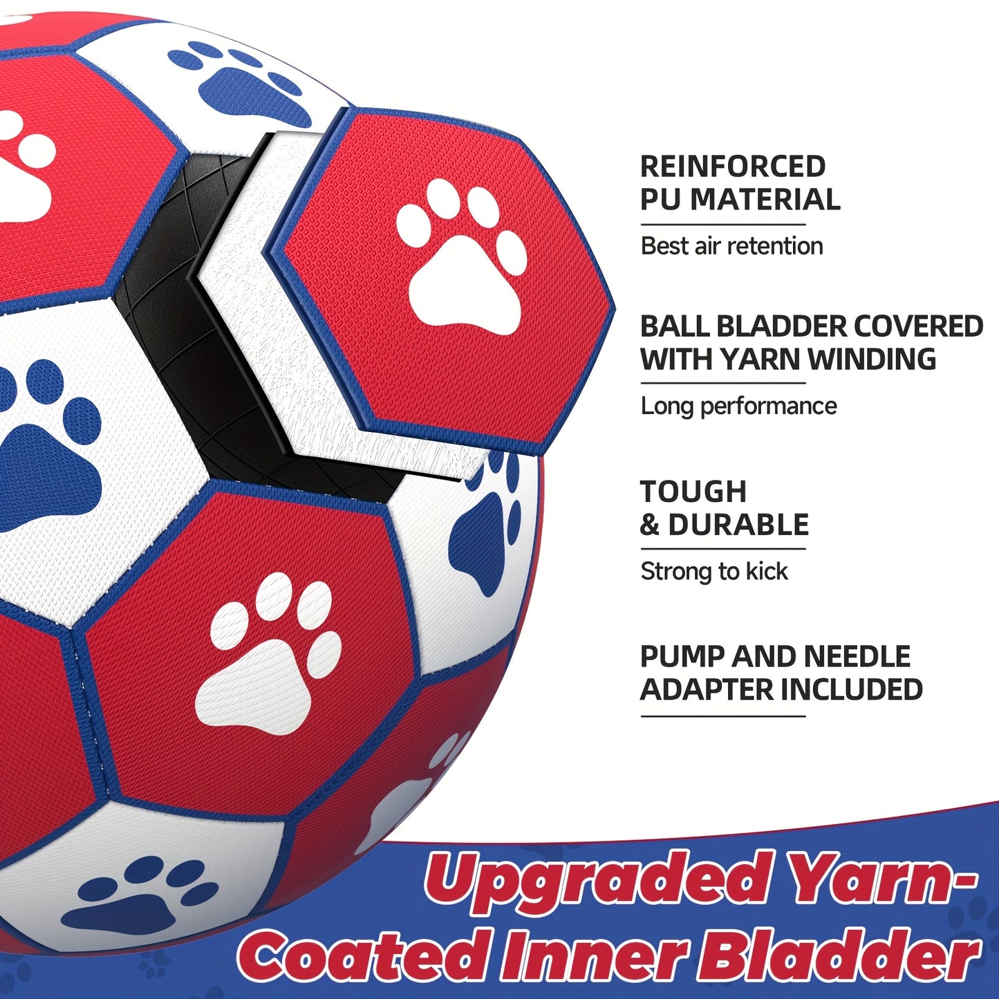 Interactive Dog Soccer Ball(Red)