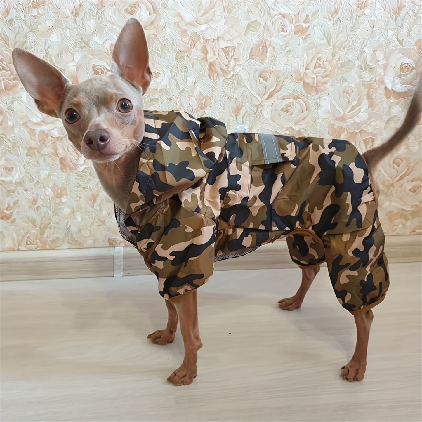 Reflective Dog Raincoat – Weatherproof Spandex Jumpsuit
