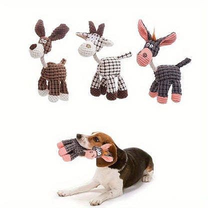 Plush Donkey Dog Toy