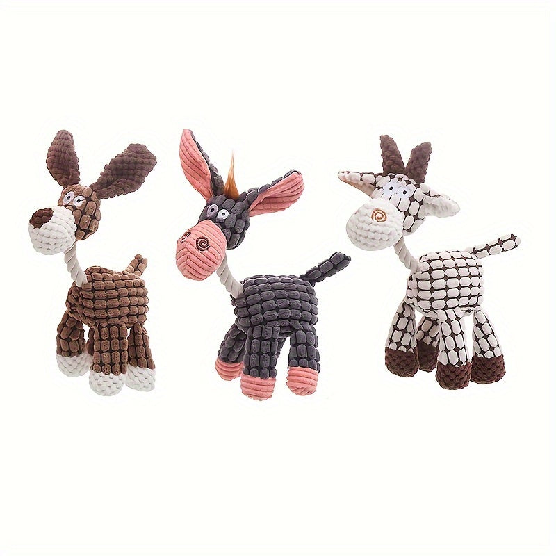 Plush Donkey Dog Toy