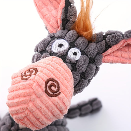 Plush Donkey Dog Toy