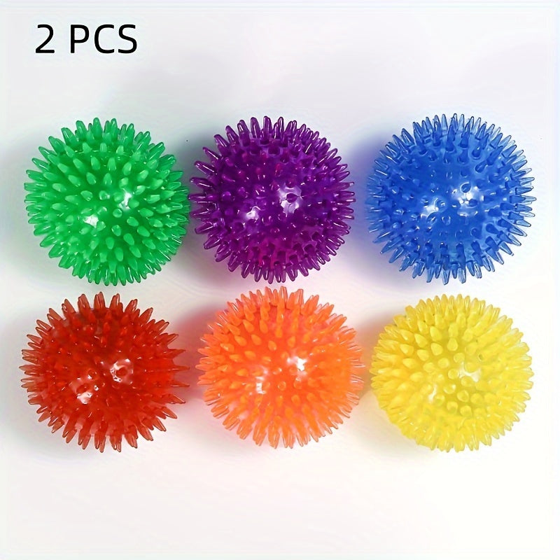 Spiky Squeaky Dog Ball Toy (2-Pack)