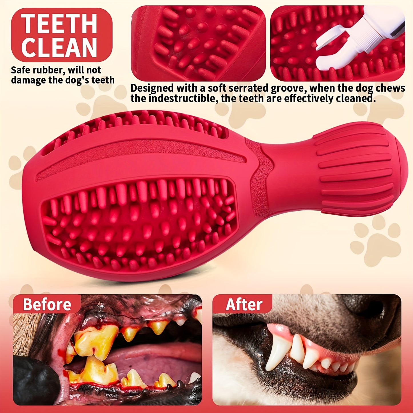 Rubber Chew & Treat Toy – Bottled Shape