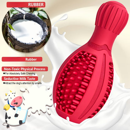 Rubber Chew & Treat Toy – Bottled Shape