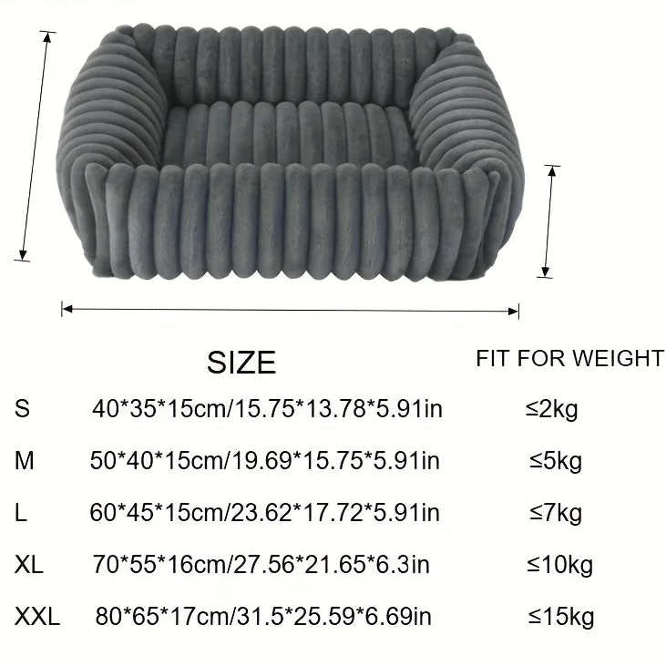 Orthopedic Plush Dog Bed – Supportive Mattress