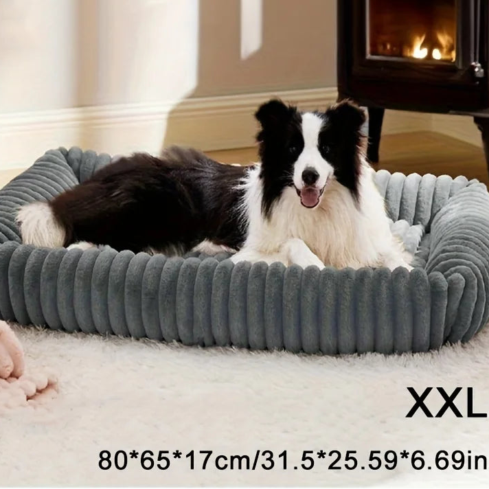 Orthopedic Plush Dog Bed – Supportive Mattress