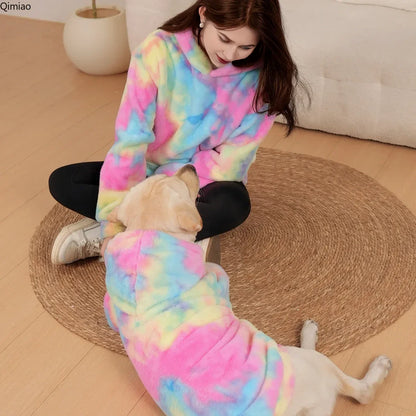 Tie-Dye Hoodie – Matching Dog-Owner Rainbow Outfit