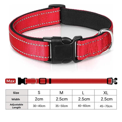 Reflective Comfort Dog Collar