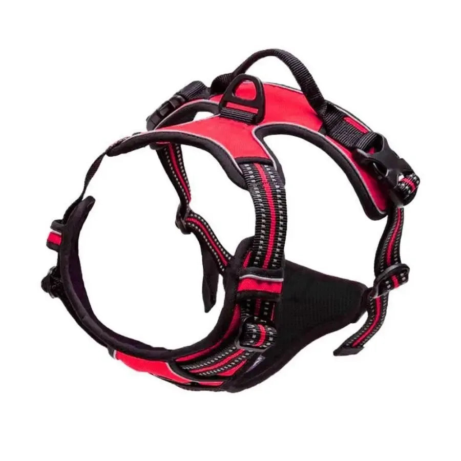 Leather Dog Harness Vest Set