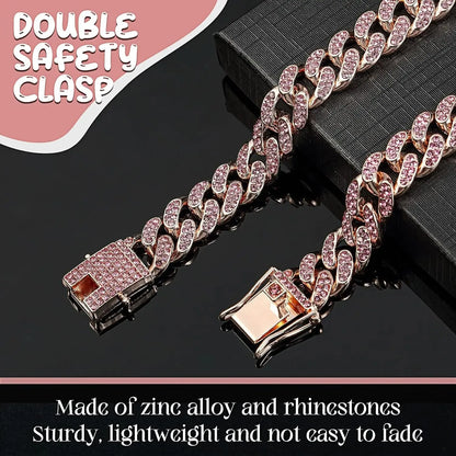 Diamond Cuban Link Dog Chain Collar