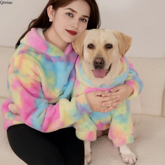 Tie-Dye Hoodie – Matching Dog-Owner Rainbow Outfit