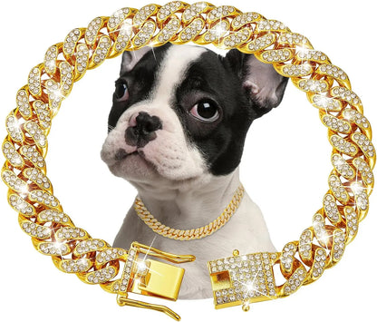 Luxury Metal Dog Chain Collar