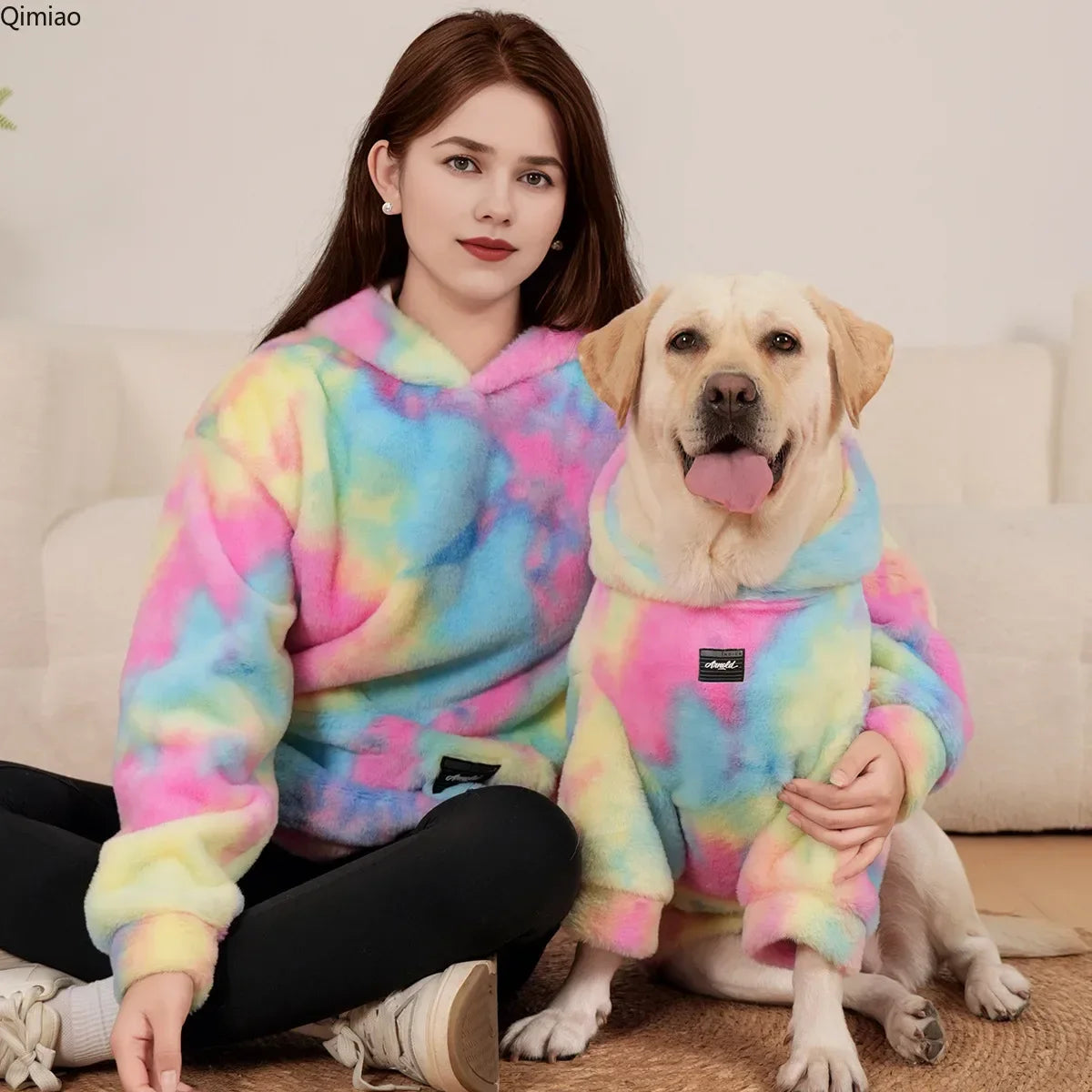Tie-Dye Hoodie – Matching Dog-Owner Rainbow Outfit