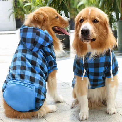 Flash Fur Plaid-Color mix Hoodie