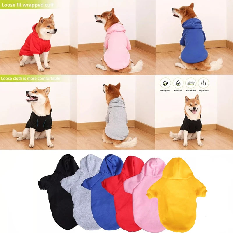 Flash Fur Classic Color Dog Hoodie