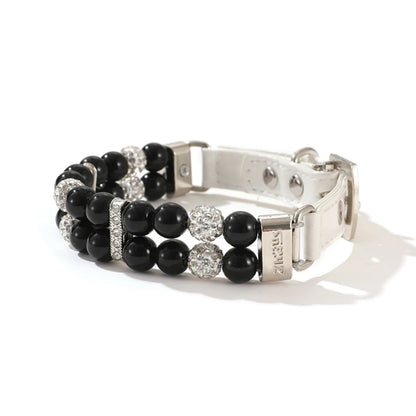Pearl & Rhinestone Dog Collar