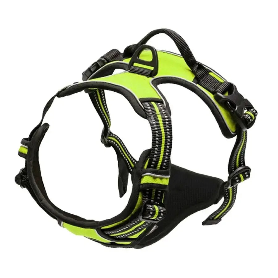 Leather Dog Harness Vest Set