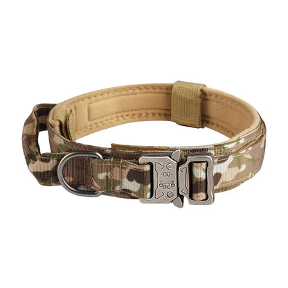 Tactical Nylon Dog Collar – Metal Buckle Training Collar