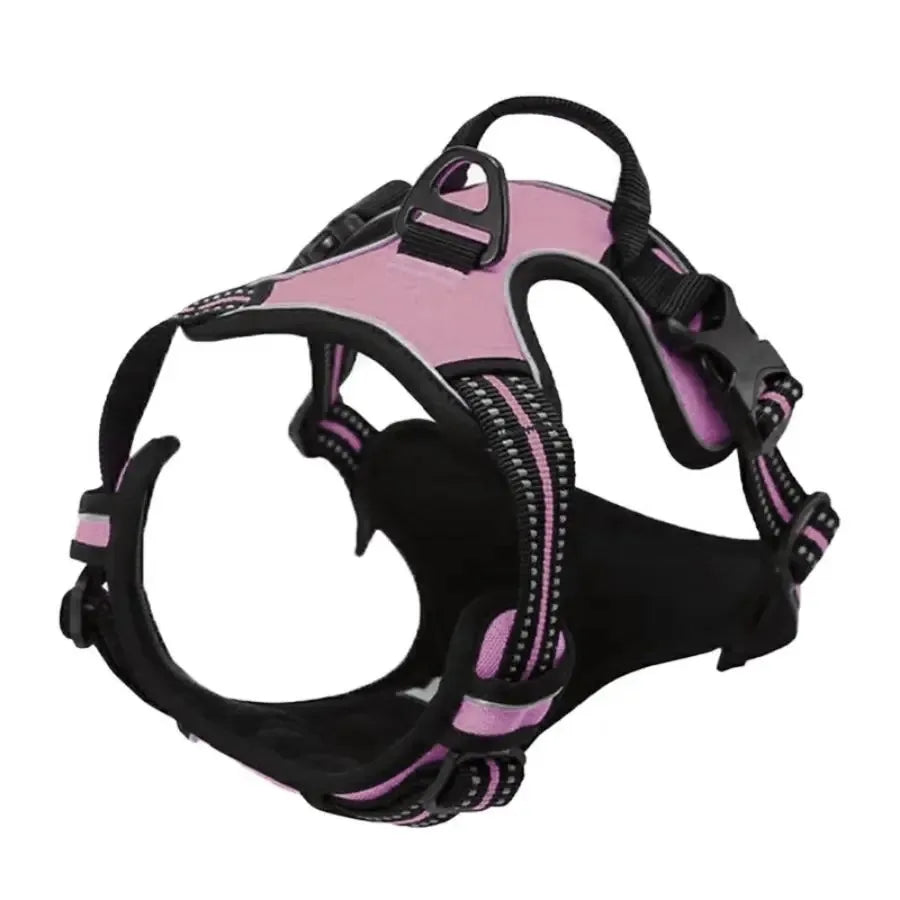 Leather Dog Harness Vest Set