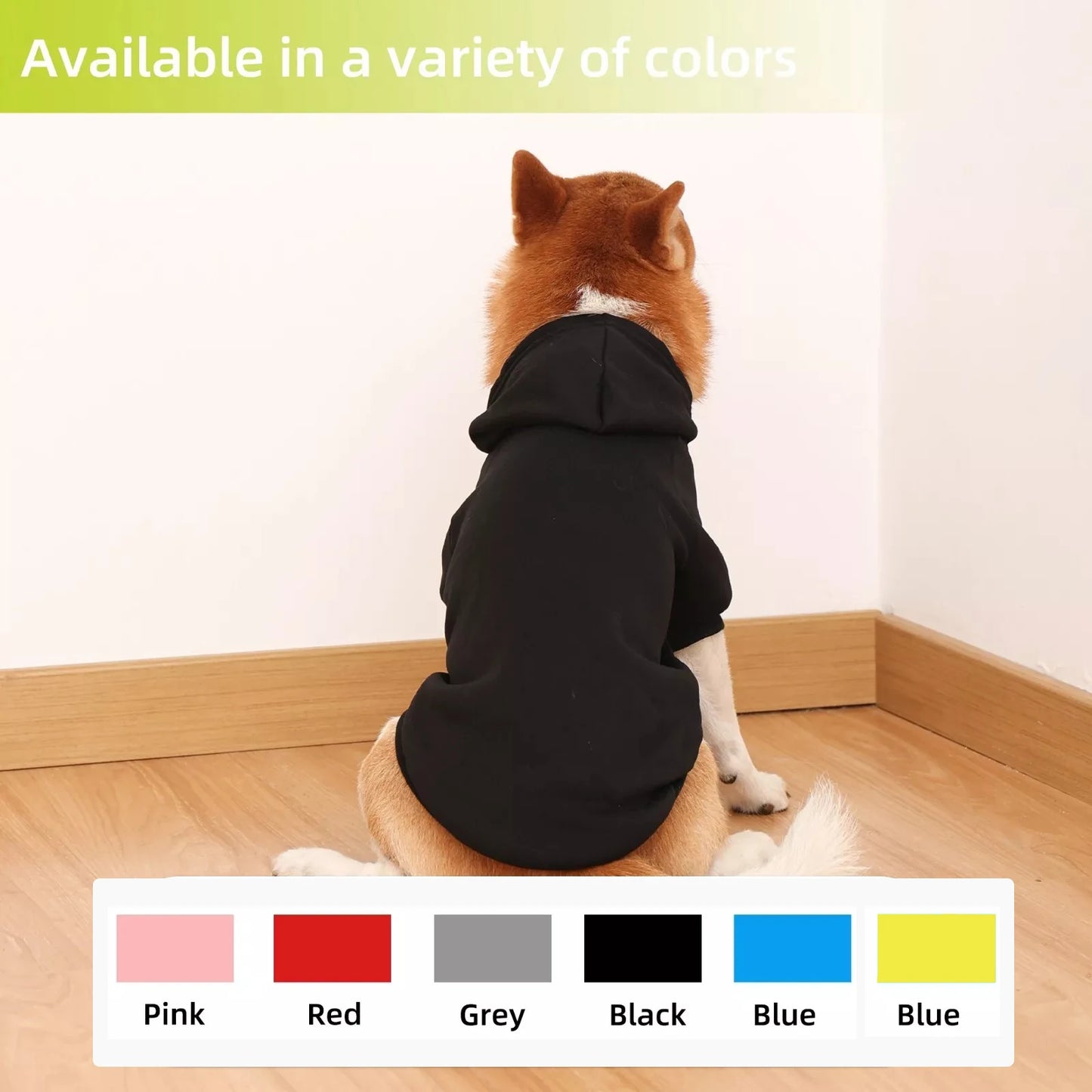 Flash Fur Classic Color Dog Hoodie