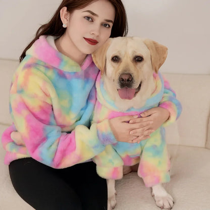 Tie-Dye Hoodie – Matching Dog-Owner Rainbow Outfit