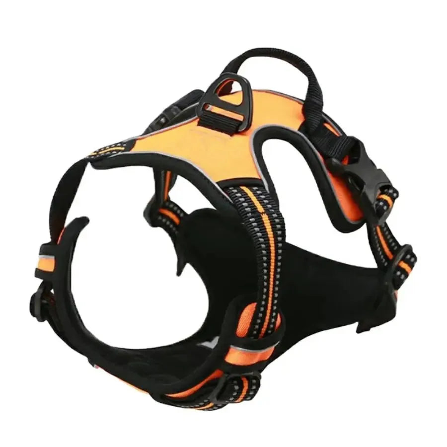 Leather Dog Harness Vest Set