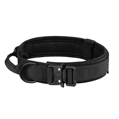 Tactical Nylon Dog Collar – Metal Buckle Training Collar