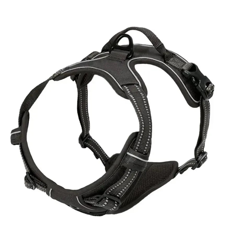 Leather Dog Harness Vest Set