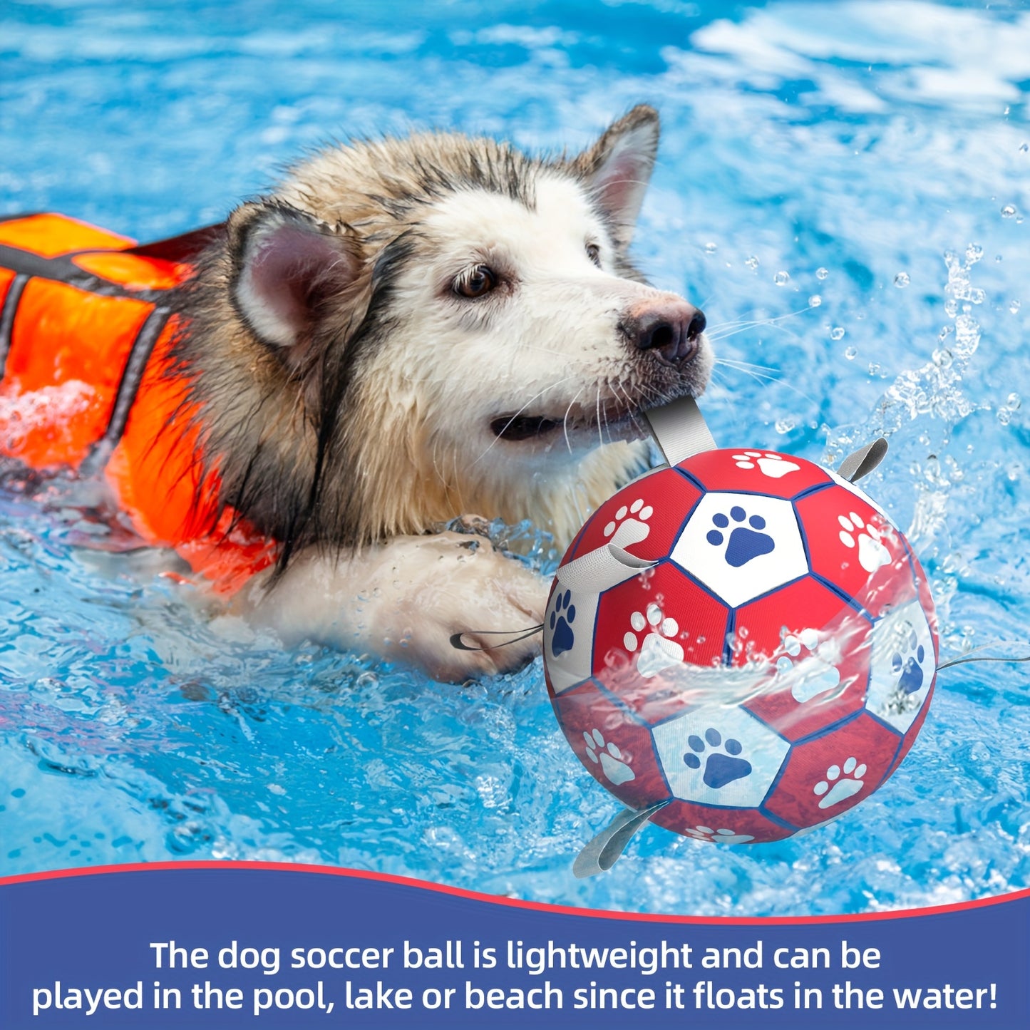 Interactive Dog Soccer Ball(Red)