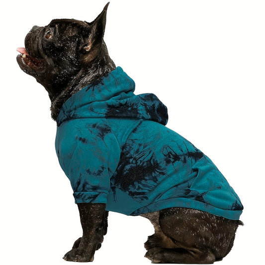 Vibrant Tie-Dye Dog Hoodie-Cozy Everyday Sweatshirt