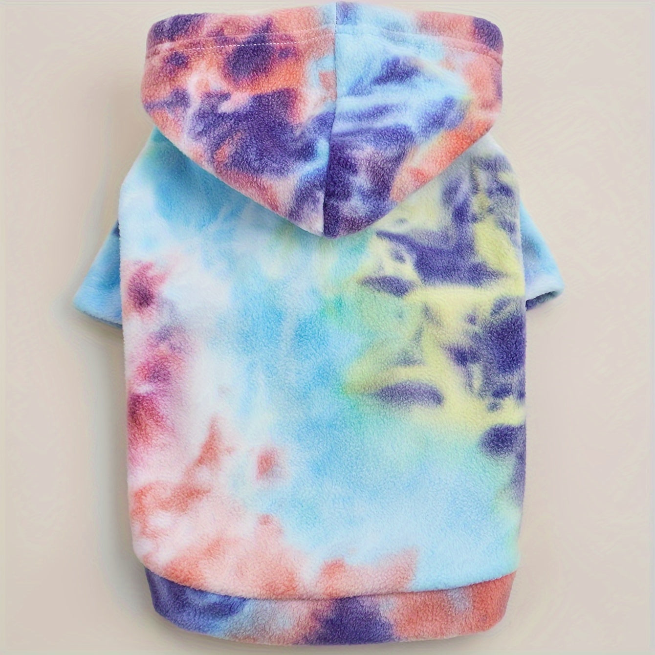 All-Season Tie-Dye Dog Pullover – Snap Button Hoodie