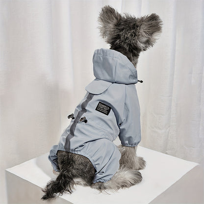Reflective Dog Raincoat – Waterproof & Breathable, Four-Leg Design