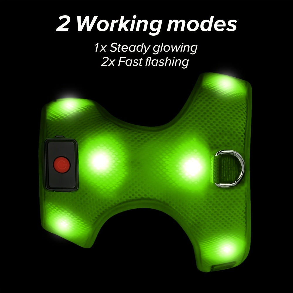 LED Light-Up Dog Harness
