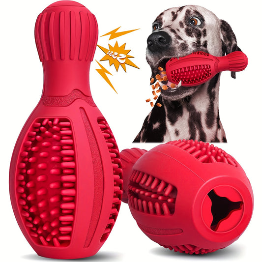 Rubber Chew & Treat Toy – Bottled Shape