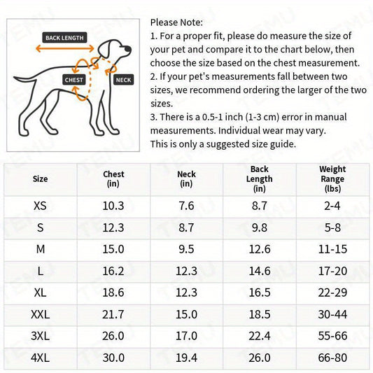 Thin Waterproof Dog Rain Jacket